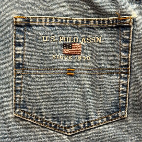 Vintage U S. Polo ASSN Jeans Mens Baggy 36x31 Y2K Medium Wash - Picture 6 of 9